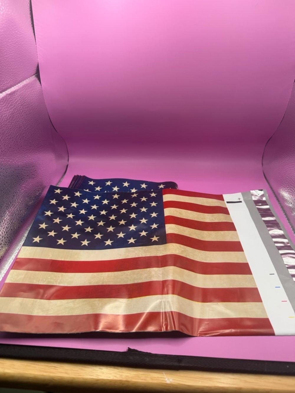 Set of 25 10x13 American Flag Polymailers - Picture 2 of 2
